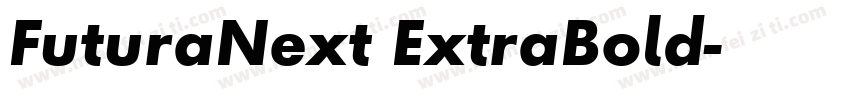 FuturaNext ExtraBold字体转换